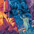 illustrate comic scene with dialogue layout