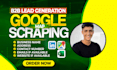 do google map scraping, b2b lead generation, email scraping