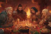 draw dnd group party illustration