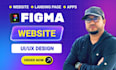 do figma website design, figma design, website ui ux and mobile app ui ux design