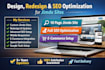 design redesign jimdo website and do jimdo SEO optimization