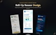 create a modern roll up banner