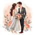 create a valentine custom couple portrait