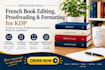 edit proofread and format your french book for KDP