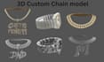 create 3d custom roblox ugc wearable accessories, chain model props and ugc item