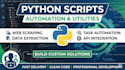 write custom python script for web scraping and automatio
