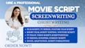write movie script screenplay film script screenwriting tv series short film