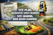 do site plans, topographic survey drawings, site grading, road design alignment