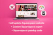 build squarespace website design, redesign squarespace website development