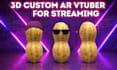 create custom 3d ar vtuber model, snapchat filter, burnt peanut for streaming