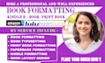 kindle ebook formatting and layout design manuscript formatting book typesetting