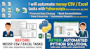 automate your excel and CSV tasks using python scripts