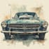 create a custom watercolor car portrait
