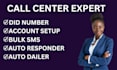 set up  twilio and telnyx account , did number, sip trunk, call centre setup