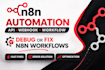 debug and fix your n8n automation workflow errors