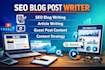write SEO blog post article writing guest post backlink content strategy