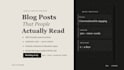seo blog posts that people actually read