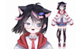 draw and rig your live2d vtuber, 2d vtuber model, live2d model, v tuber design