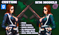 model, port, edit custom sfm model, gmod playermodel, tf2, l4d2 mmd, nsfw vrchat