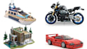 design 3d lego design set, moc, lego technic bike, car, ship, with instruction