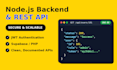 build a secure backend API with supabase nodejs or PHP