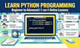 teach python programming from beginners to advanced level