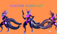 create custom protogen vrchat avatar, furry 3d model, quest ready avatar