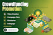create crowdfunding promotion on kickstarter gofundme