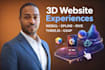3d website experiences using webgl spline rive threejs and gsap