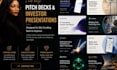 design a canva pitch deck and investor presentation