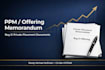 draft ppm, private placement memorandum, reg d, investor proposal