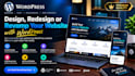 design, redesign, or revamp a modern premium wordpress website