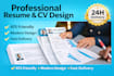 create a professional CV and resume design