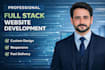 develop a full stack website using HTML CSS javascript and react