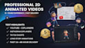 make 2d cartoon videos for you