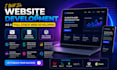 do website development as full stack web developer, front end, backend developer