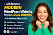 create a professional wordpress website for local service businesses