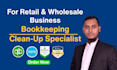 do quickbooks bookkeeping cleanup for retail and wholesale business