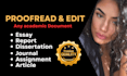 expertly proofread and edit any academic document