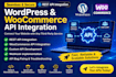 integrate custom API, rest API in wordpress and woocommerce