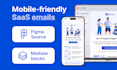 design responsive saas email templates in figma