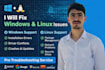 fix and troubleshoot windows and linux operating system issues