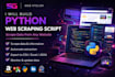 build a python web scraping script