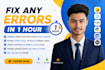 fix website bugs errors and issues