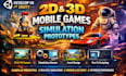 develop 2d and 3d mobile games and simulation prototypes in unity