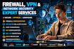 setup firewall, vpn and network security