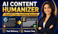 humanize ai content and rewrite chatgpt text naturally