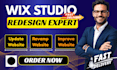 redesign wix studio website revamp wix website update responsive wix website