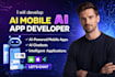 do ai mobile app ai chatbot, app development, ai website, ai developer, ai agent