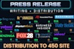 press release distribution UK USA press release submit press release writing